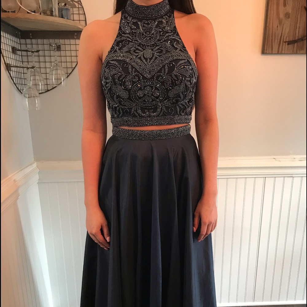 Navy Blue Prom Dress
